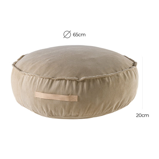 Sitzpouf für Kinder, Rund, Premium Cord - Slim Cord Edition