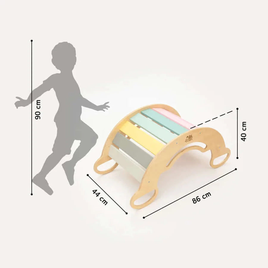 5-in-1 Montessori klimboog pastel