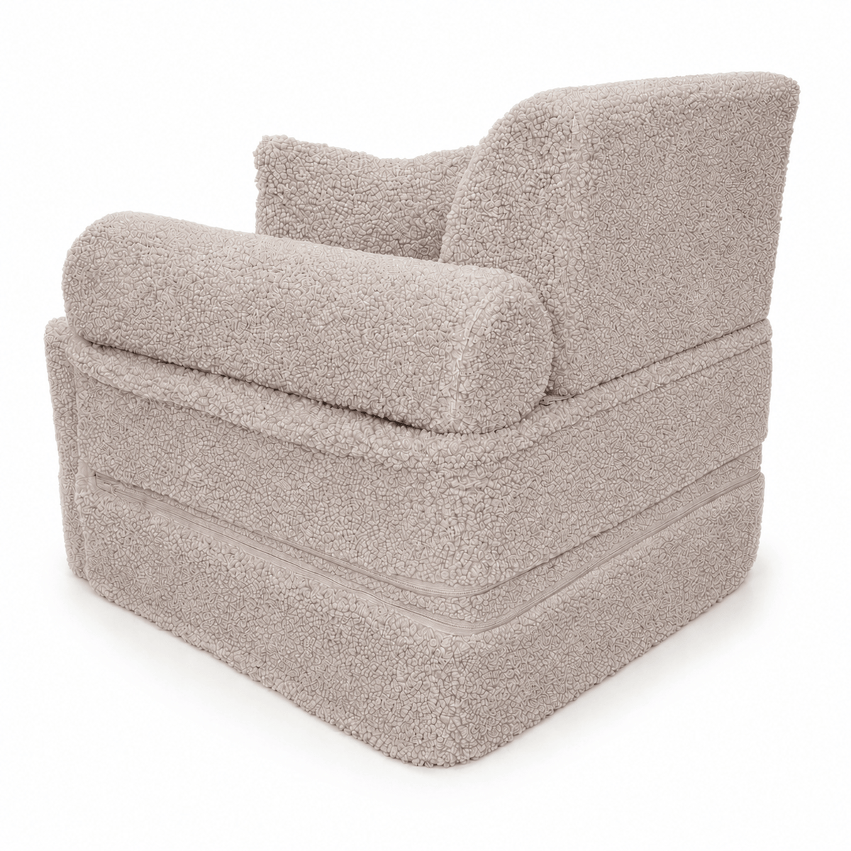 Kindersessel 3-in-1 Max Bearly - faltbare Kindercouch & Spielmatratze - Soft Teddy Edition