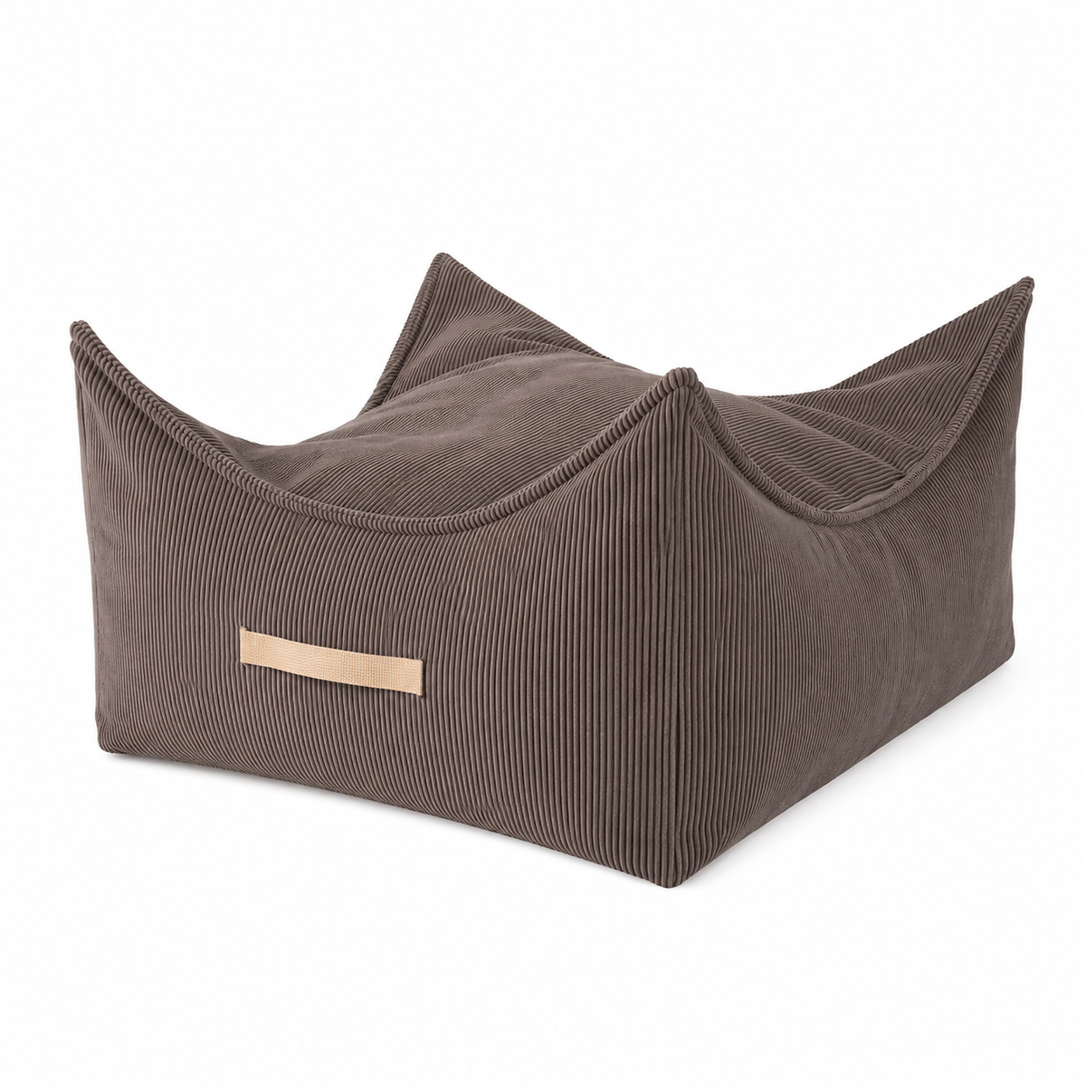 Sitzpouf für Kinder Quadratisch Premium Cord - Slim Cord Edition