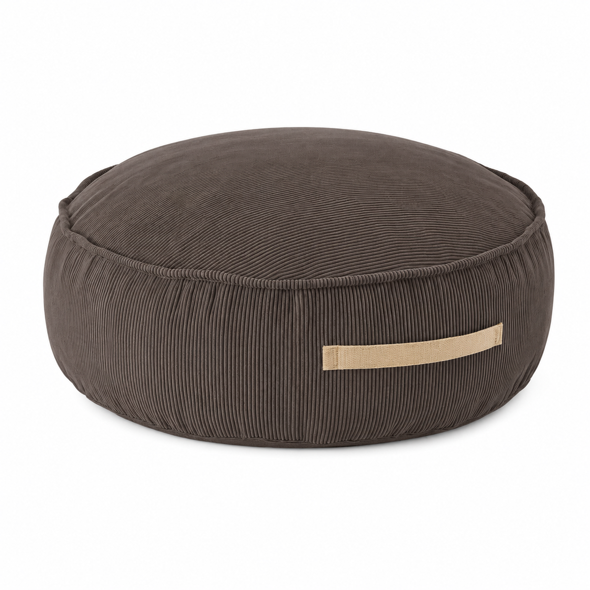 Sitzpouf für Kinder, Rund, Premium Cord - Slim Cord Edition