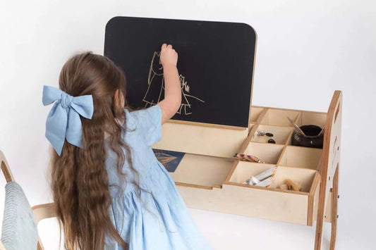 Set schrijf- en tekentafel met stoel "Leni"