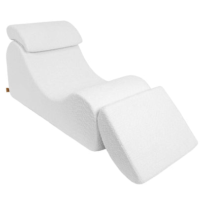 Sitzsack Wave Lounger Bouclé - creme/weiss