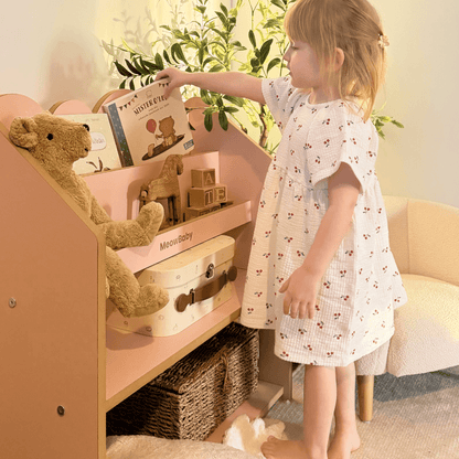 2-in-1 Montessori-Bücherregal Cloudy