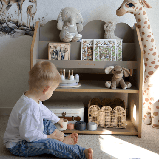 2-in-1 Montessori-boekenrek Cloudy