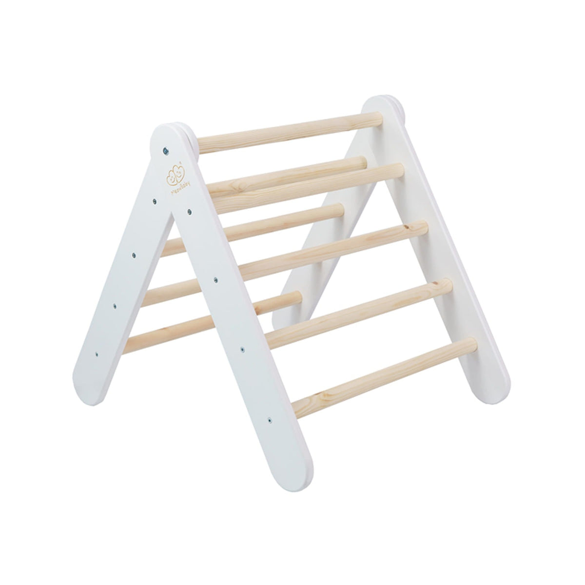 Speelhuisje met opvouwbare kindertrap 60x61 cm