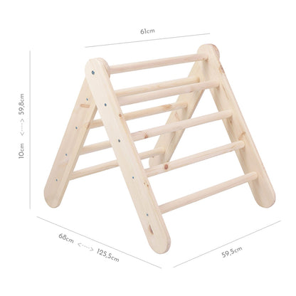 Speelhuisje met opvouwbare kindertrap 60x61 cm
