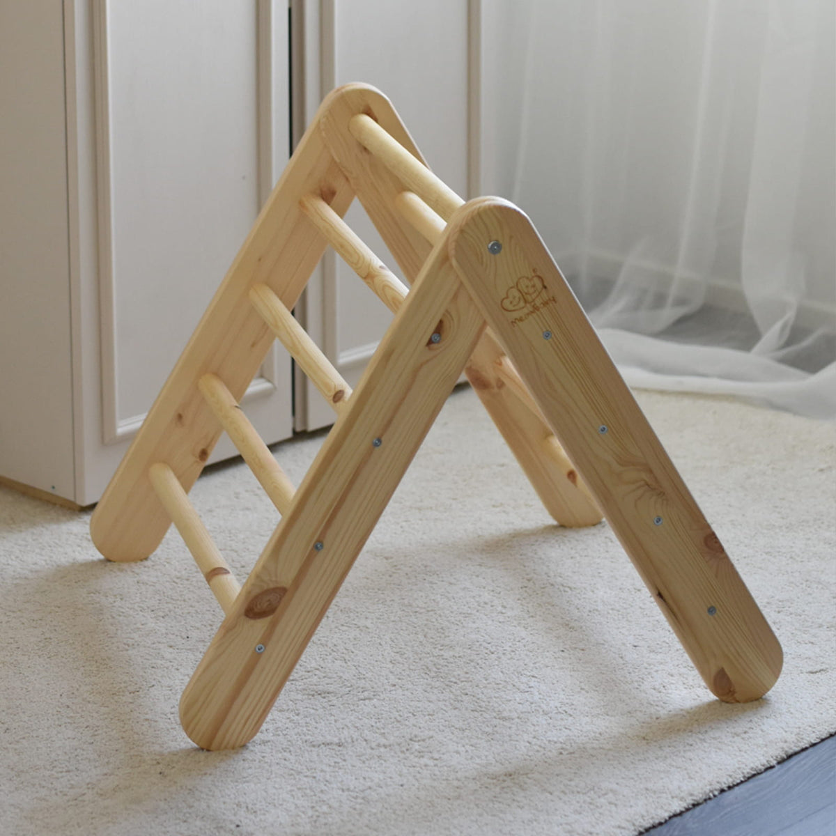 Speelhuisje met opvouwbare kindertrap 60x61 cm