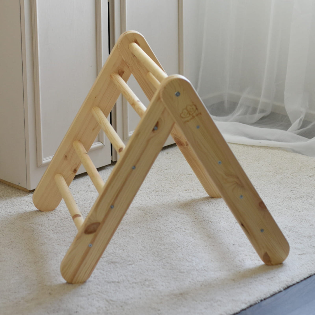 Speelhuisje met opvouwbare kindertrap 60x61 cm