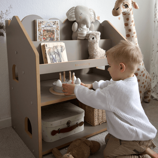 2-in-1 Montessori-boekenrek Cloudy