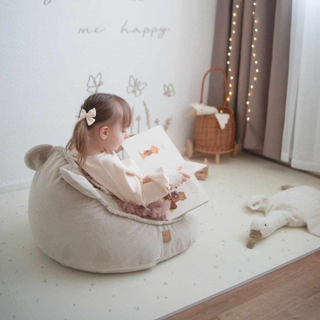 Kindersessel Bären-Sitzsack Cord Premium - Slim Cord Edition
