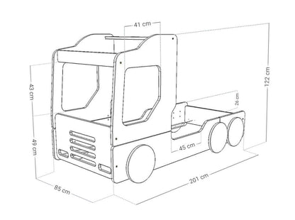 Houten kinderbed TRUCKER