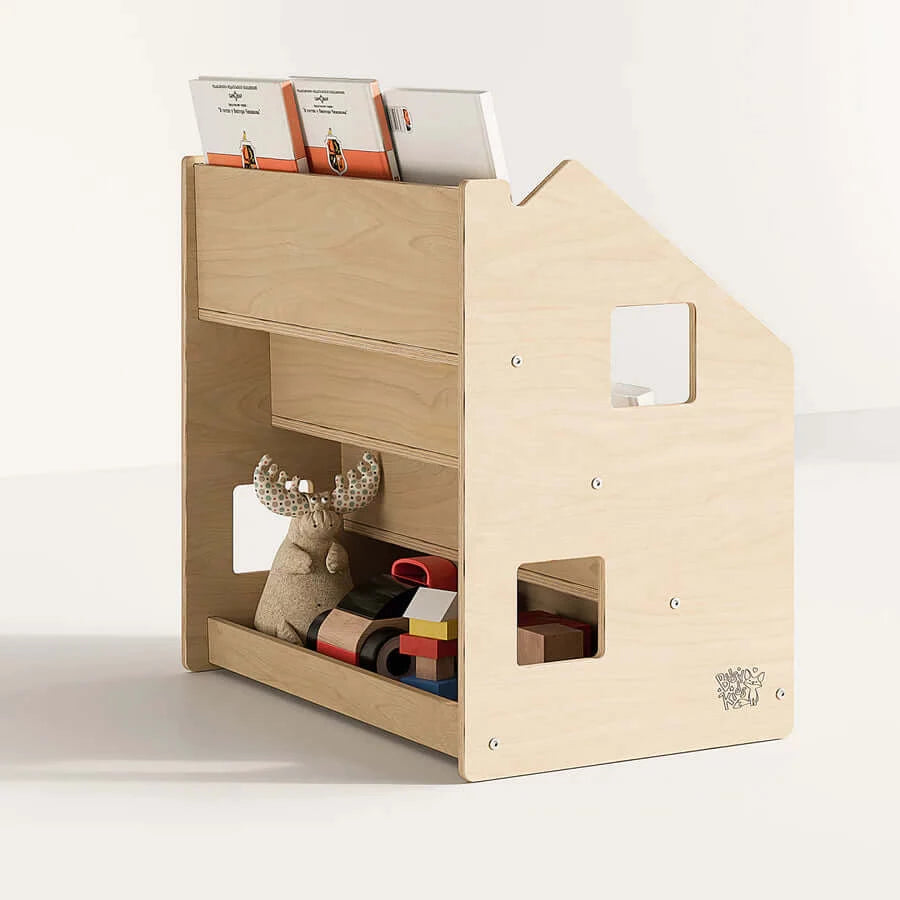 Boekenplankhuizen, verschillende kleuren