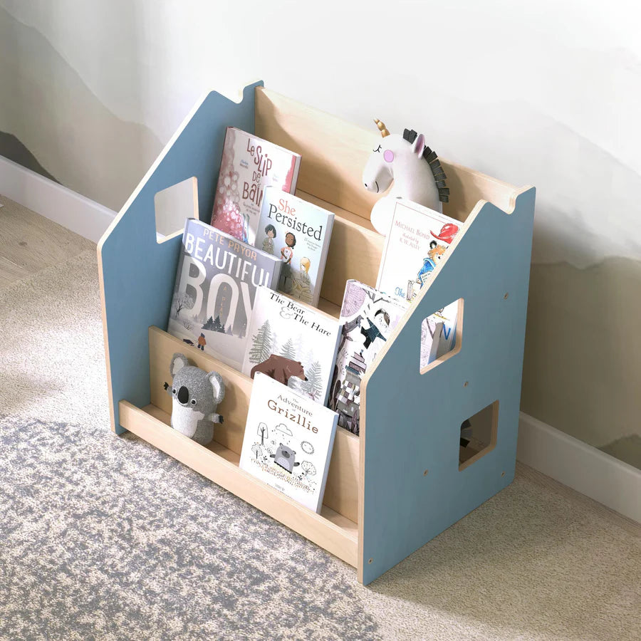 Boekenplankhuizen, verschillende kleuren