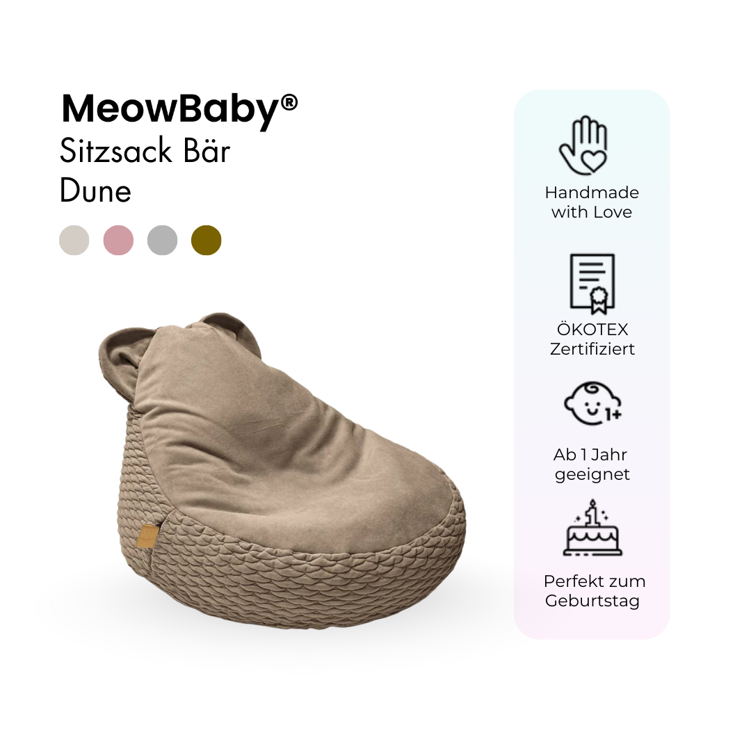 Kindersessel Dune Bären-Sitzsack