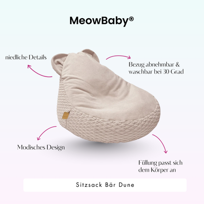 Kindersessel Dune Bären-Sitzsack