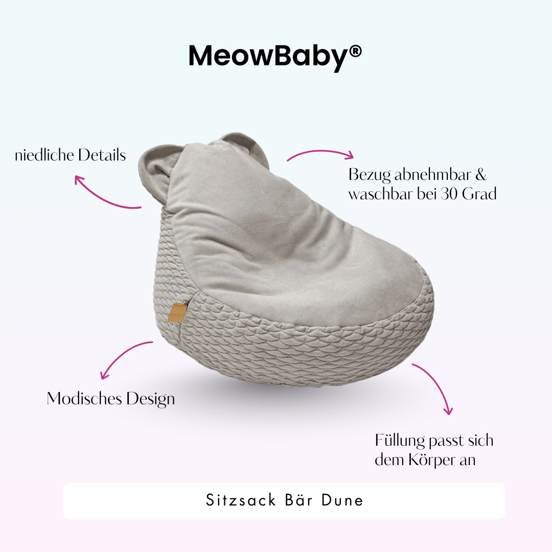 Kindersessel Dune Bären-Sitzsack