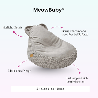 Kindersessel Dune Bären-Sitzsack