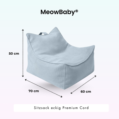 Kindersessel eckig - Slim Cord Edition
