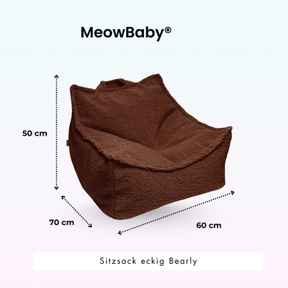 Kindersessel Bearly eckig - Soft Teddy Edition