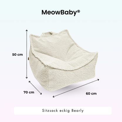 Kindersessel Bearly eckig - Soft Teddy Edition