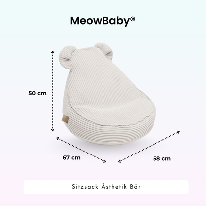 Kindersessel Ästhetik Cord Bär - Classic Cord Edition