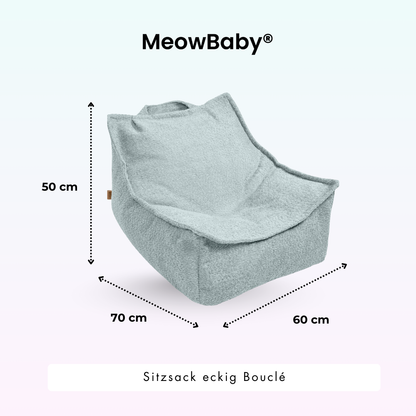 Kindersessel eckig - Premium Bouclé