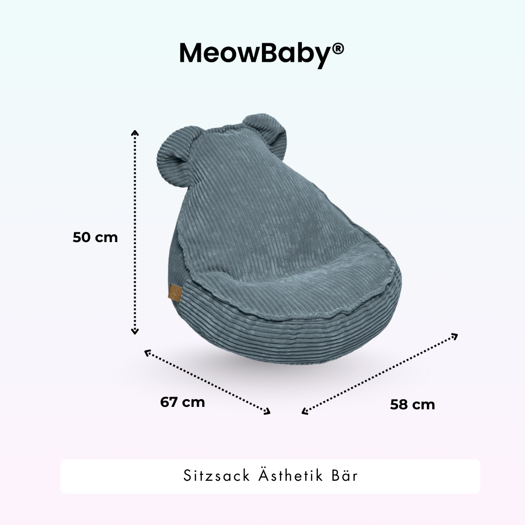 Kindersessel Ästhetik Cord Bär - Classic Cord Edition