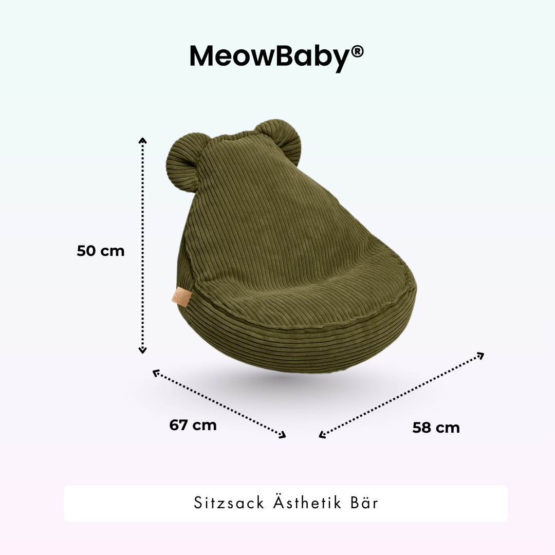 Kindersessel Ästhetik Cord Bär - Classic Cord Edition