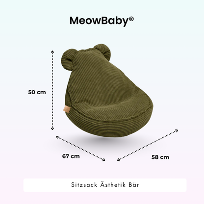 Kindersessel Ästhetik Cord Bär - Classic Cord Edition