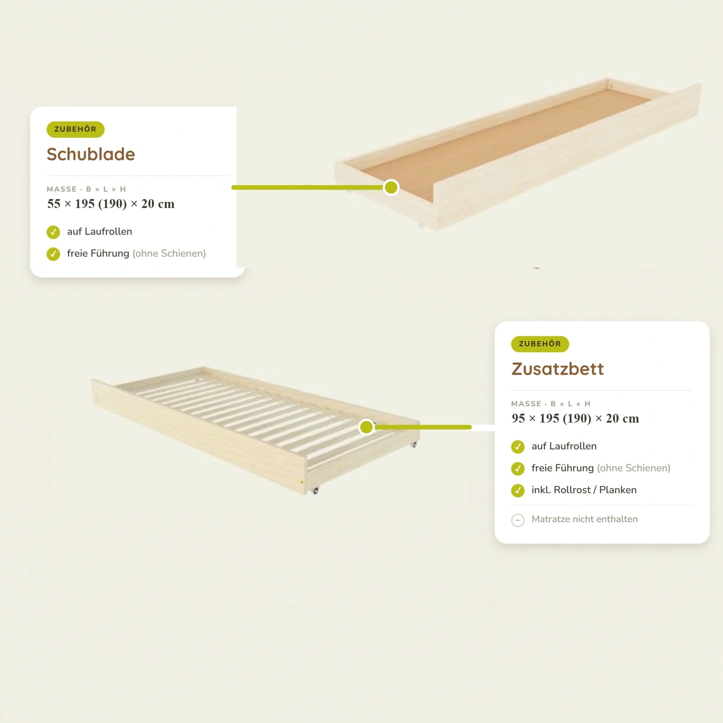 Houten stapelbed HOLIDAY, 90 x 200 cm
