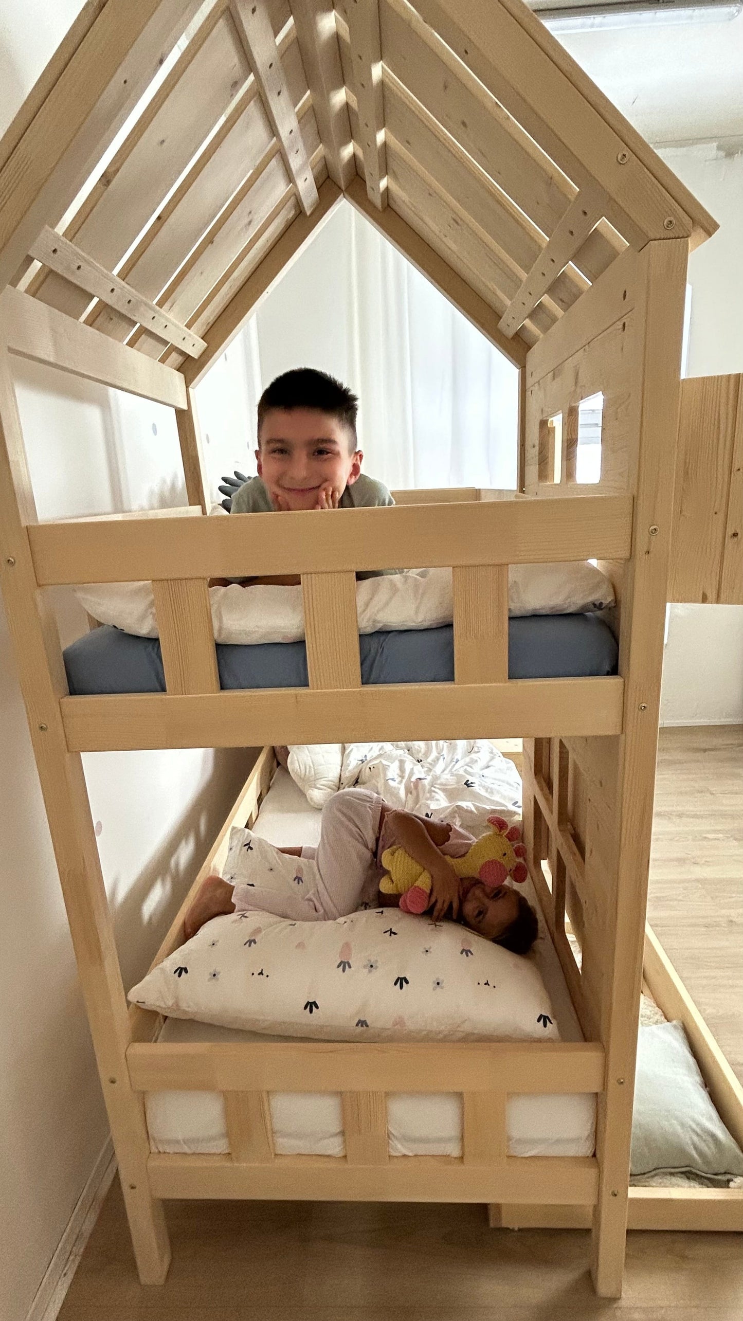 Houten stapelbed HOLIDAY, 90 x 200 cm