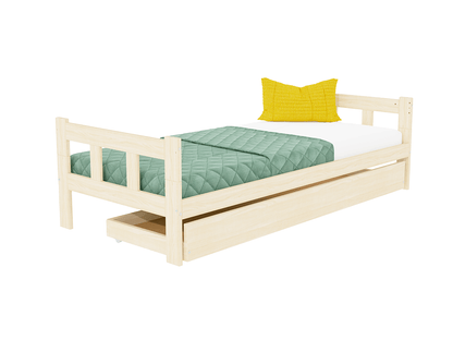 Kinderbed PAULINE met valbeveiliging en accessoires, diverse maten en kleuren