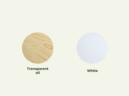 Stapelbed van hout THEA met opstapje aan de voorkant