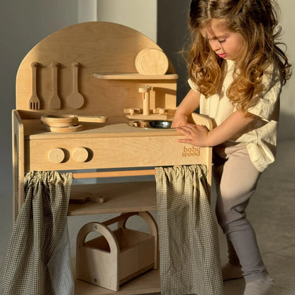 Houten kinderkeuken