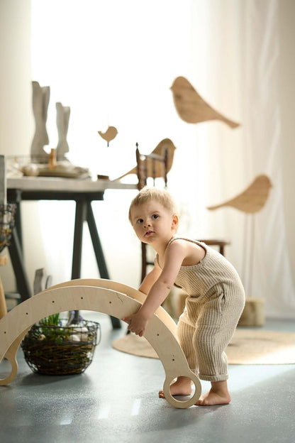 Houten wip voor kinderen, verschillende maten en kleuren