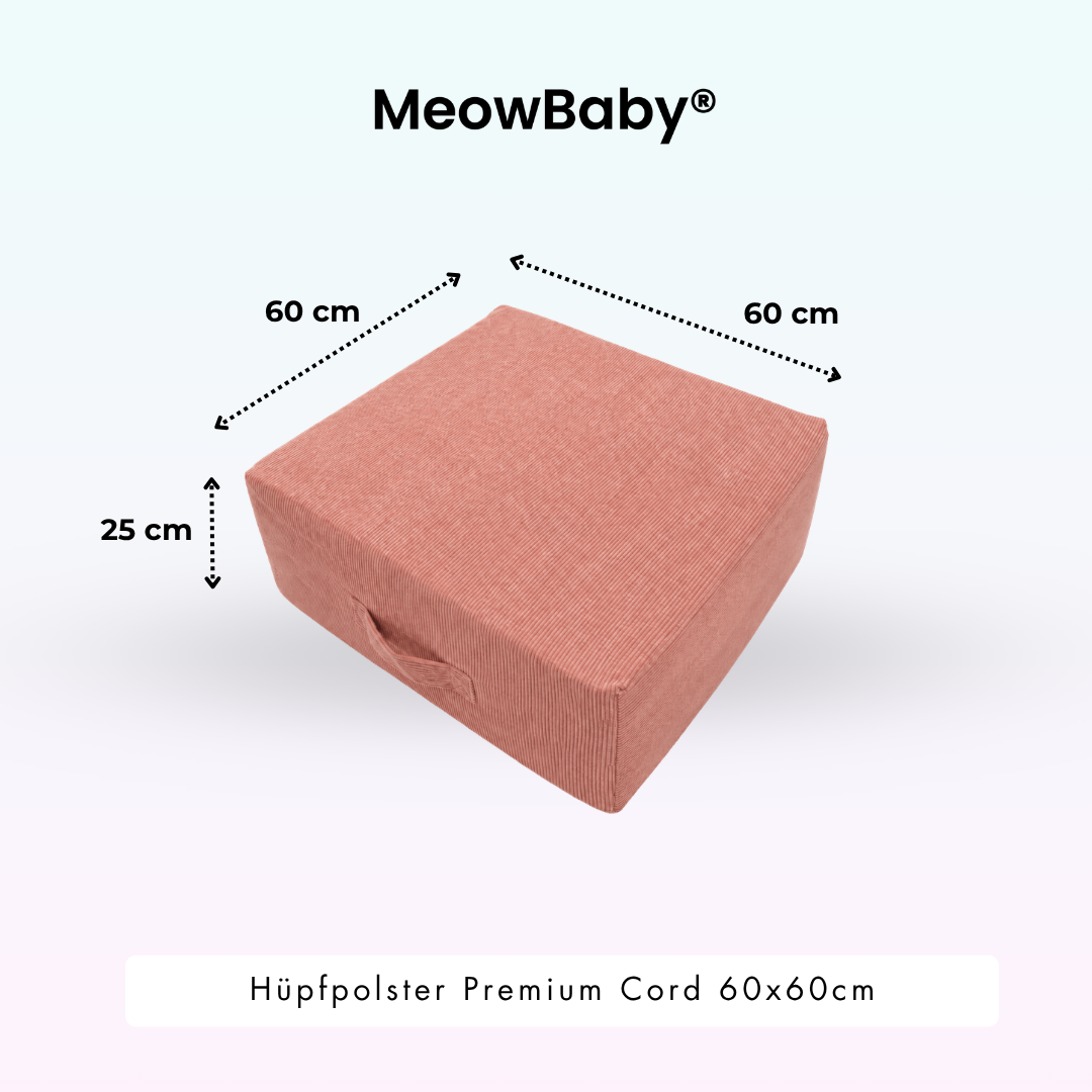 Hüpfpolster Premium Cord - 60x60cm