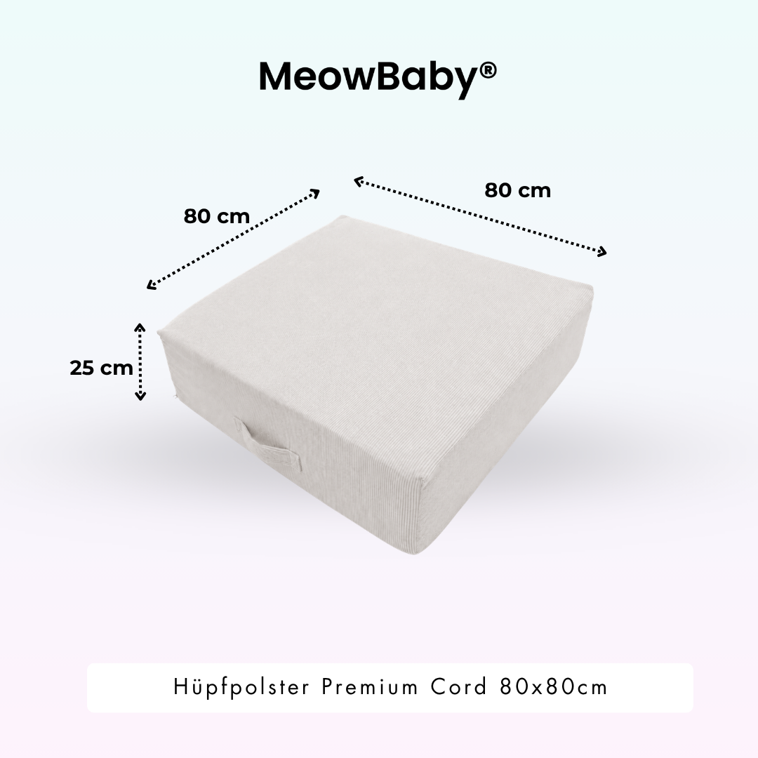 Hüpfpolster Premium Cord - 80x80cm