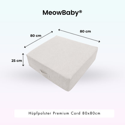 Hüpfpolster Premium Cord - 80x80cm