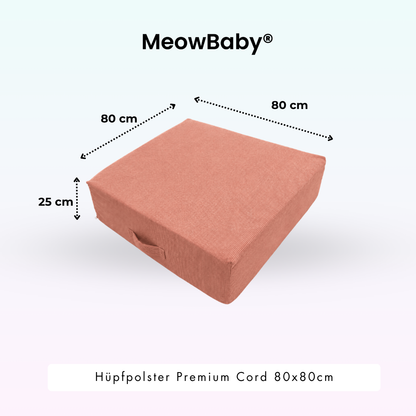 Hüpfpolster Premium Cord - 80x80cm