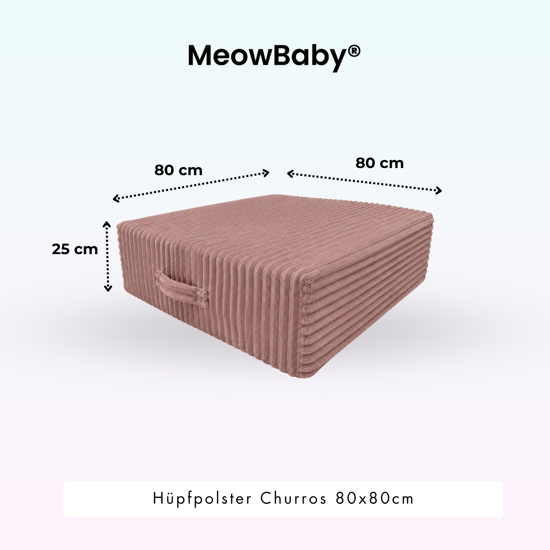 Hüpfpolster Churros - 80x80cm