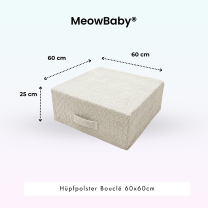 Hüpfpolster Bouclé - 60x60cm