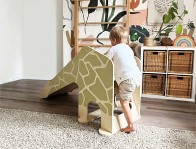 Indoorglijbaan giraffe “Wildlife”
