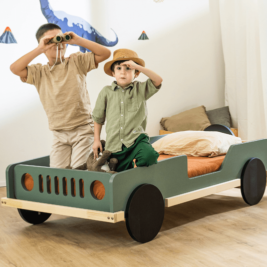 Houten kinderbed JEEP, diverse kleuren