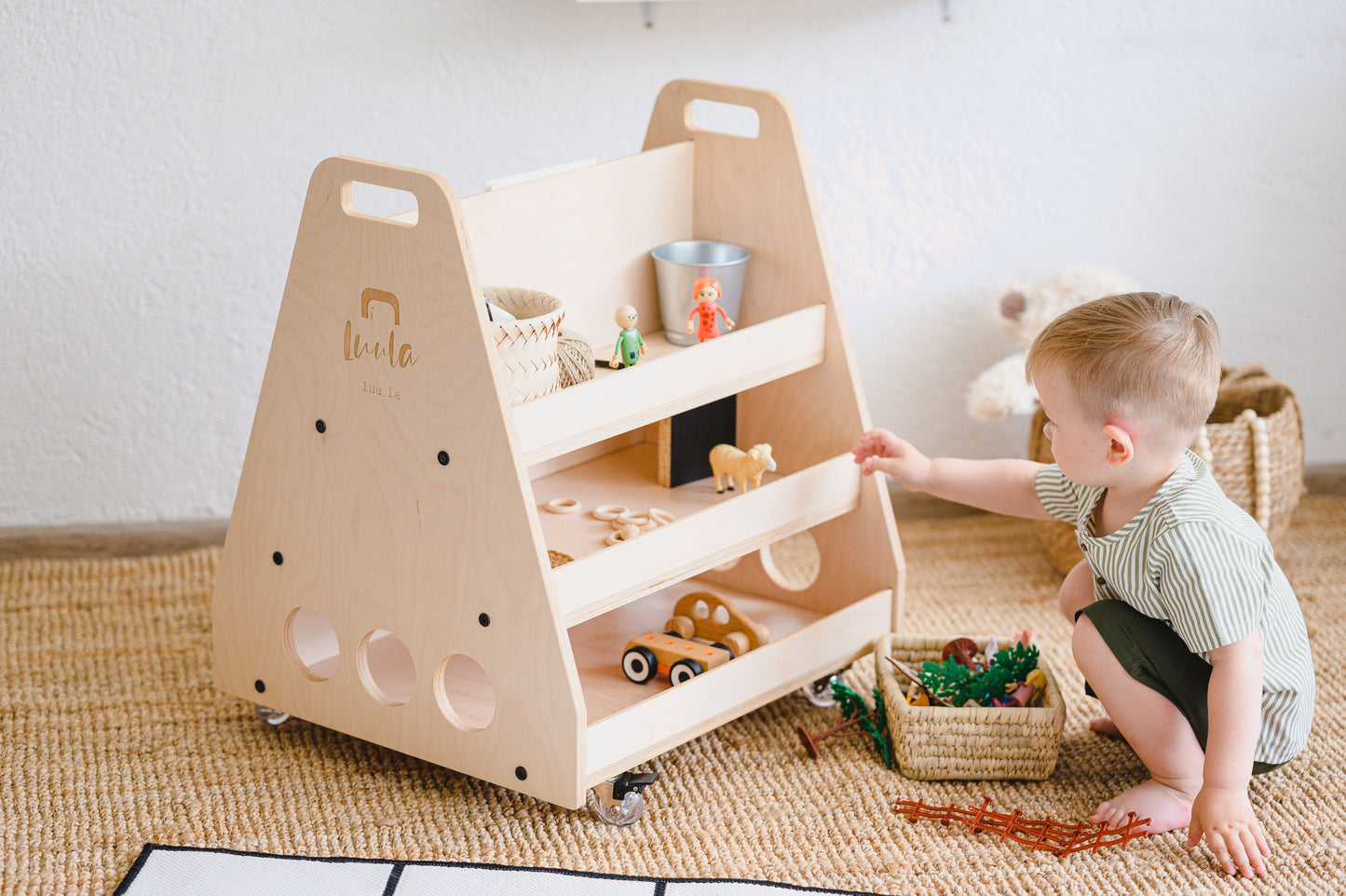 Montessori plank op wielen