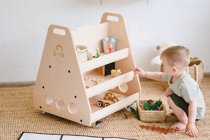 Montessori plank op wielen