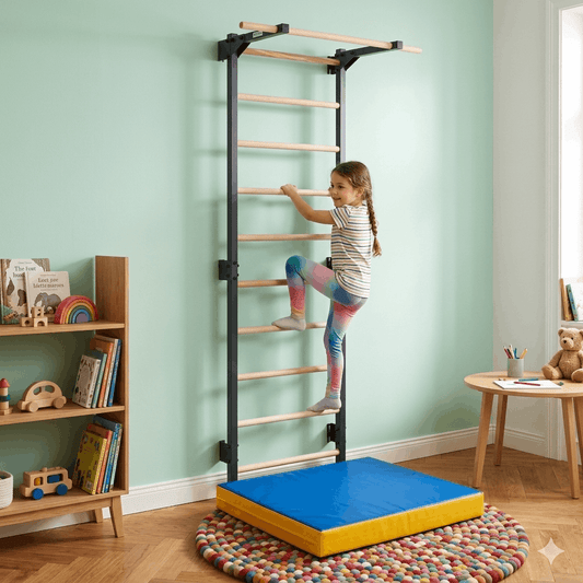 Metalen klimrek met optrekstang