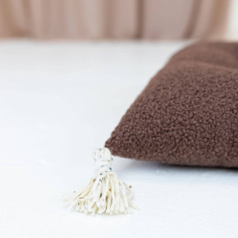 BEPERKTE OPLAGE Bouclé kussens voor houten schommelstoel, diverse kleuren en maten