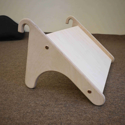 Schildertafel voor klimdriehoek