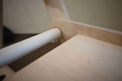 Schildertafel voor klimdriehoek